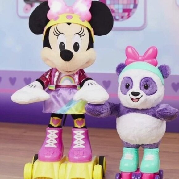 Disney Other - Disney Jr Minnie Mouse Roller Skating Party Interactive Lights Up Sings Panda